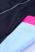 Leopard Color Block Pockets Zip-Up Hooded Jacket
